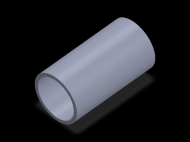Perfil de Silicona TS605446 - formato tipo Tubo - forma de tubo