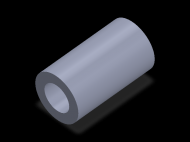Perfil de Silicona TS6056,532,5 - formato tipo Tubo - forma de tubo
