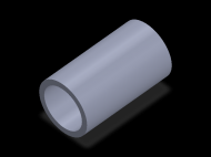 Perfil de Silicona TS6056,544,5 - formato tipo Tubo - forma de tubo