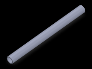 Perfil de Silicona TS7008,506,5 - formato tipo Tubo - forma de tubo