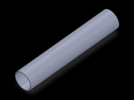 Perfil de Silicona TS7018,516,5 - formato tipo Tubo - forma de tubo
