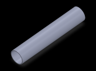 Perfil de Silicona TS701917 - formato tipo Tubo - forma de tubo