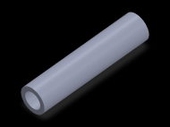 Perfil de Silicona TS7022,514,5 - formato tipo Tubo - forma de tubo