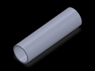 Perfil de Silicona TS7028,524,5 - formato tipo Tubo - forma de tubo