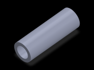 Perfil de Silicona TS703422 - formato tipo Tubo - forma de tubo