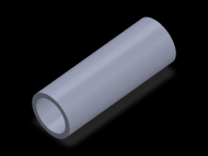 Perfil de Silicona TS7035,527,5 - formato tipo Tubo - forma de tubo