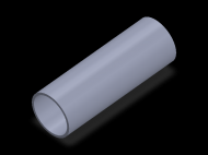 Perfil de Silicona TS703531 - formato tipo Tubo - forma de tubo