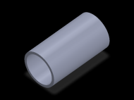 Perfil de Silicona TS7053,545,5 - formato tipo Tubo - forma de tubo