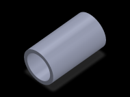 Perfil de Silicona TS7055,543,5 - formato tipo Tubo - forma de tubo