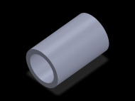 Perfil de Silicona TS7062,546,5 - formato tipo Tubo - forma de tubo