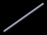 Profil en Silicone CS4003,5 - format de type Cordon - forme de tube