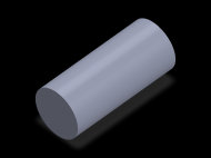 Profil en Silicone CS7043,5 - format de type Cordon - forme de tube