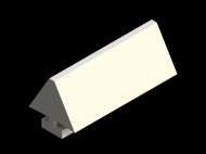 Profil en Silicone P161Y - format de type Lampe - forme irrégulier