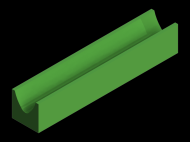Profil en Silicone P1733 - format de type Cornes - forme irrégulier