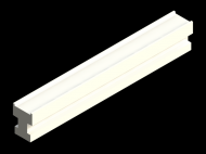 Profil en Silicone P286B - format de type Lampe - forme irrégulier
