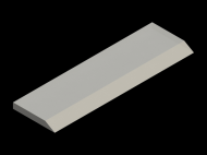 Profil en Silicone P3040C - format de type Profilé Plat - forme irrégulier