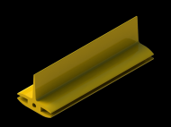 Profil en Silicone P4059B - format de type Lampe - forme irrégulier