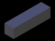 Profil en Silicone P502525 - format de type Carré - forme régulière