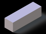 Profil en Silicone P600295295 - format de type Carré - forme régulière