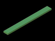 Profil en Silicone P601003 - format de type Rectangle - forme régulière