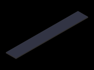 Profil en Silicone P601401 - format de type Rectangle - forme régulière