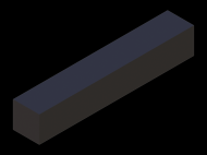 Profil en Silicone P601717 - format de type Carré - forme régulière