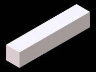 Profil en Silicone P601919 - format de type Carré - forme régulière