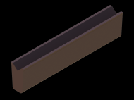 Profil en Silicone P601A - format de type Cornes - forme irrégulier