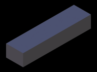 Profil en Silicone P602518 - format de type Rectángulo Esponja - forme régulière