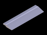 Profil en Silicone P725 - format de type Profilé Plat - forme irrégulier