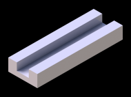 Profil en Silicone P855A - format de type U - forme irrégulier