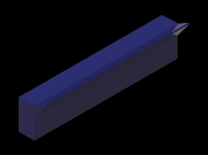 Profil en Silicone P855D - format de type Labiée - forme irrégulier