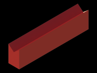 Profil en Silicone P901 - format de type Cornes - forme irrégulier