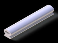 Profil en Silicone P90839A - format de type Lampe - forme irrégulier
