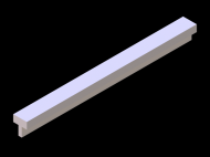 Profil en Silicone P91478 - format de type T - forme irrégulier