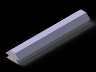 Profil en Silicone P94449A - format de type Lampe - forme irrégulier