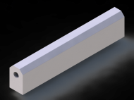 Profil en Silicone P97205A - format de type Tuyau - forme irrégulier