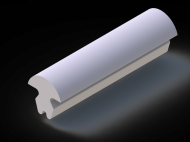 Profil en Silicone P98892A - format de type Lampe - forme irrégulier