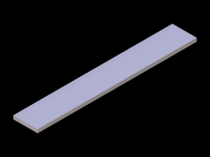 Profil en Silicone P991-2 - format de type Rectangle - forme régulière
