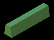 Profil en Silicone PM4 - format de type Trapèze - forme irrégulier