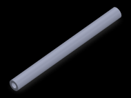 Profil en Silicone TS4008,504,5 - format de type Tubo - forme de tube