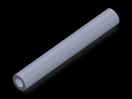 Profil en Silicone TS401408 - format de type Tubo - forme de tube