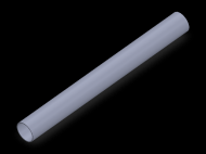Profil en Silicone TS5010,509,5 - format de type Tubo - forme de tube