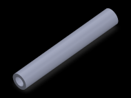 Profil en Silicone TS5014,508,5 - format de type Tubo - forme de tube