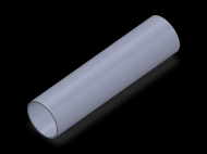 Profil en Silicone TS5025,523,5 - format de type Tubo - forme de tube