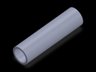 Profil en Silicone TS5026,520,5 - format de type Tubo - forme de tube