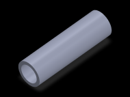 Profil en Silicone TS5029,521,5 - format de type Tubo - forme de tube