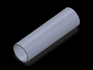 Profil en Silicone TS5029,525,5 - format de type Tubo - forme de tube