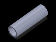 Profil en Silicone TS5030,522,5 - format de type Tubo - forme de tube