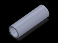 Profil en Silicone TS5033,525,5 - format de type Tubo - forme de tube